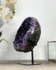 Amethyst Stone Geode with Hand Made Metallic Stand - MWS2433