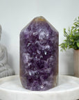 Deep Purple Natural Large Stone Tower - STP0165