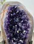 Natural Amethyst Cave on Metal Stand - MWS2986