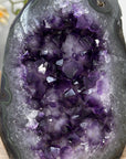 Deep purple Natural Amethyst Cathedral Geode with Large Crystals - CBP1106