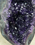 One of a Kind Natural Amethyste Geode with Green Jasper & Agate Shell - MWS1854