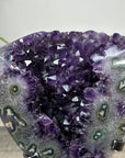 Amethyst Geode on Stand with Deep Purple Crystals – Natural Display Specimen - MWS2822
