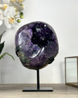 Deep Purple Amethyst Geode with Large Crystals - MWS2432