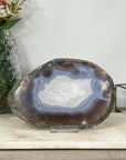 Natural Agate & Quartz Stone Slice for Home Decor - SLC0016