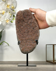 Sugar Druzy Crystal Cluster on Stand Statement Piece - MWS2650