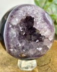 Amethyst & Agate Sphere Geode with Druzy Cavity - SPH0229