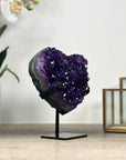 Top Grade Amethyst Stone Heart Carving - HST0306