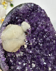 Amethyst Crystal with Unique White Calcite Formation - CBP1159