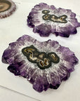 High-Quality Amethyst & Agate Stalactite Slices for Jewelers - Wholesale Bulk Pack - STS0076