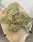 Natural Quartz Druzy With Calcite Specimen - MWS2519