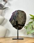 Natural Uruguayan Amethyst Geode on Stand - MWS3097