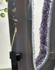 Agate & Amethyst Geode Slice Crystal Portal - MWS2122