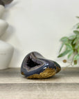 Blue Agate & Amethyst Natural Geode - STGE0074