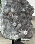 Rare Quartz Druzy & Jasper Stalactite Formation - MWS2842