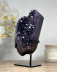 Natural Deep Purple Amethyst with Agate Shell - MWS1368