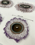 Genuine Large Amethyst Stalactite Slices Flat - Perfect for Crafting Unique Jewelry - STS0038