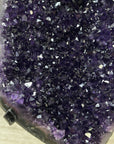 Top Grade Uruguayan Amethyst Geode, Metallic Stand Included - MWS2457