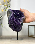 Uruguayan Amethyst Crystal - Custom Metal Stand Included - MWS2486