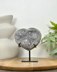 Clear Quartz Stone Heart Carving - HST0347