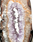 Quartz & Amethyst Portal with Metal Stand - MWS2113