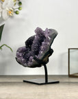 Deep Purple Amethyst Geode on Elegant Stand - MWS2765