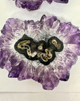 High-Quality Amethyst & Agate Stalactite Slices for Jewelers - Wholesale Bulk Pack - STS0076