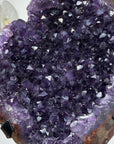 Natrual Uruguayan Amethyst Geode withagate Shell - MWS1258