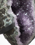 Stunning huge Natural Amethyst & Green Jasper Geode from Uruguay - MWS0369