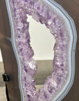 Amethyst & Agate Geode Slice with Stand - MWS2668