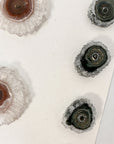 Unique Quartz, Amethyst, Agte & Green Jasper Stalactite Slices Set - Natural Crystal for Handmade Jewelry - STS0054