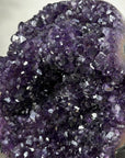 Natural Uruguayan Amethyst Geode with Deep Purple Crystals - MWS2467