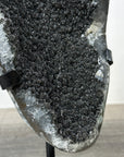 Unique Black Sugar Amethyst Geode - MWS2386