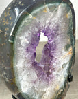 Natural Amethyst & Quartz Slice Portal - MWS2243