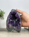 Amethyst Cathedral with Green Jasper Shell - CBP1174
