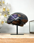 Natural Agate & Amethyst Geode, Stand included - MWS2125