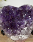 Uruguayan Amethyst Stone Heart Carving - HST0256