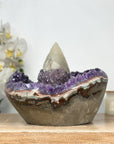 Unique Stunning Large Calcite & Amethyst Specimen, Collection Grade Piece - CBP1098