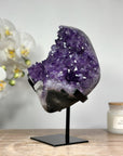Natural Amethyst Stone with Large & Ashinny Crystals - MWS1364