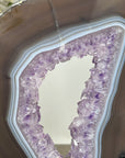 Amethyst & Agate Geode Slice with Stand - MWS2668