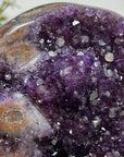 Beautiful Amethyst Stone Geode with Calcite Crystal Inclusiones - AWS0474