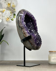 Stunning Amethyst Large Geode, Metal Stand Included - MWS2076