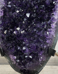 Amethyst Crystal Cluster on Stand - Deep Purple Mineral Specimen for Home Decor - MWS2617