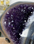 Top Grade Natural Amethyst Geode with Blue Agate Shell - MWS1907
