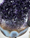 AAA Premium Quality Amethyst & Blue Banded Agate Specimen - MWS1492