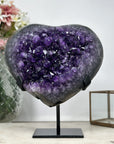 A Grade Natural Amethyst Stone heart - HST0224