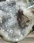 Natural Quartz Geode with Calcite Formation - MWS3286