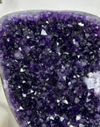 Large Deep Purple Amethyst Geode on Metal Stand - MWS3117