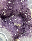 XXL Blue Agate & Amethyst Geode Free Form Statement Piece from Uruguay - CBP1440