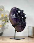 Deep Purple Amethyst Cluster with Huge Large Shinny Crystals - MWS1785