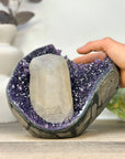 Huge Amethyst with Outstanding Natural Calcite Formation - CBP1413